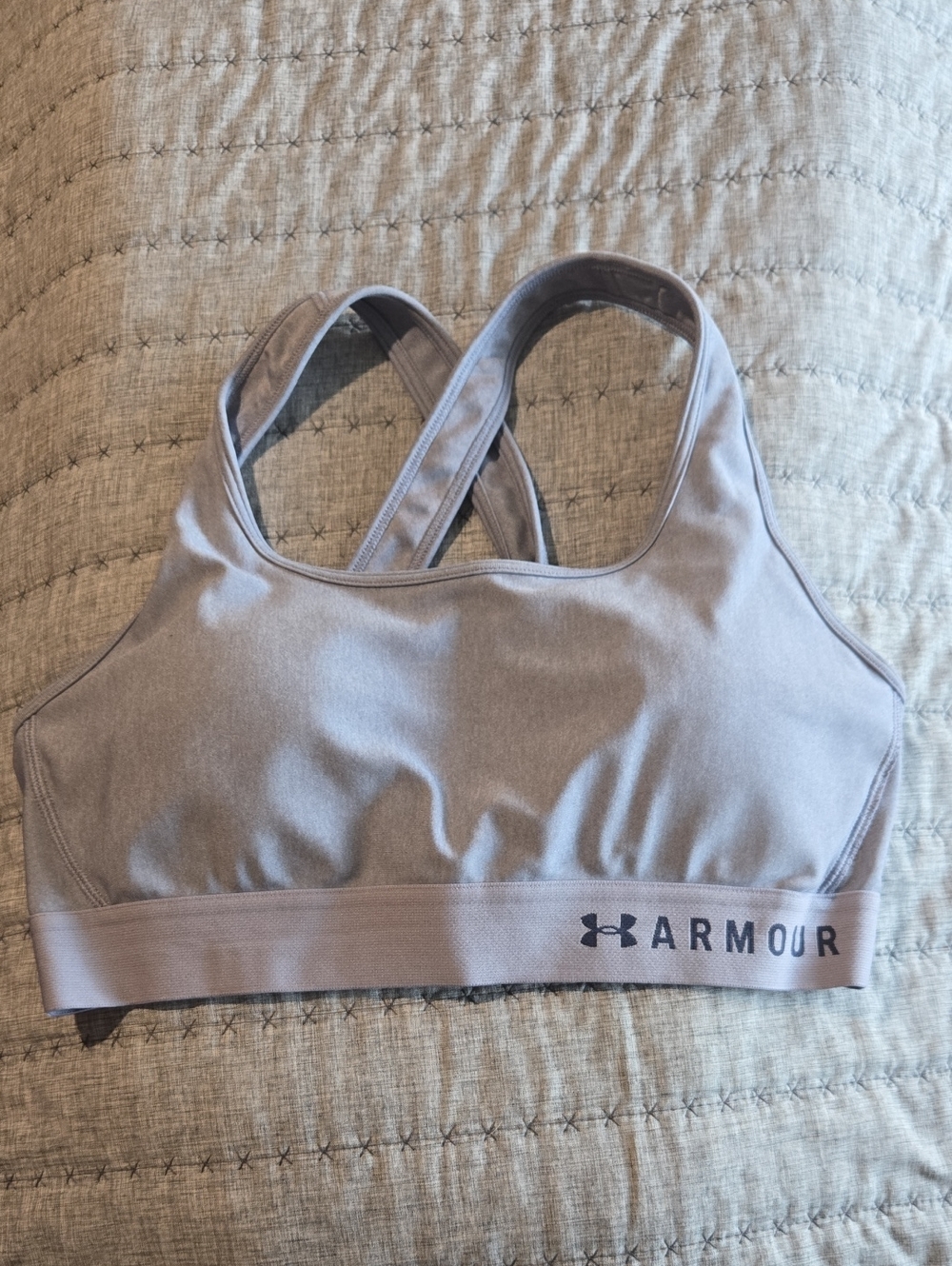 Under Armour Women's Light Lavender Crossback Sports Bra